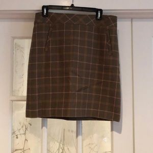 Plaid Pencil Skirt